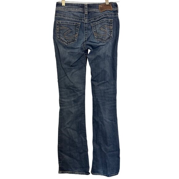 Silver Suki Womens Size 26L Bootcut Jeans Blue Stretch Denim Classic Fit - Picture 1 of 5